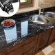 Самоклеюча Плівка 5м Чорна Мармур для Кухні Kitchen Sticker Мармурова Наклейка