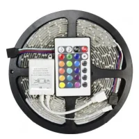 Світлодіодна стрічка 5050 LED RGB на 5 м з пультом та блоком живлення SF-16 Гнучка світлодіодна стрічка