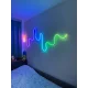 Гнучкий світлодіодний неон RGB на 5 м з пультом та блоком живлення SF-12VIC Декоративна стрічка в силіконі