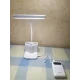 Світлодіодна настільна лампа Led table lamp qp-2209-B з USB Біла Гнучка світлодіодна лампа на акумуляторі