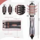 Фен-щітка для волосся 1500W Professional Hot Air Brush Enzo EN-742 Сірий