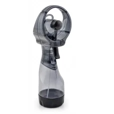 Ручний вентилятор з розпиленням води Fan Water Spray BLACK Портативний міні-вентилятор на батарейках