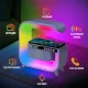 Настільна лампа з Bluetooth колонкою, RGB підсвічуванням та бездротовою зарядкою G3 Біла