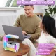 Настільна лампа з Bluetooth колонкою, RGB підсвічуванням та бездротовою зарядкою G3 Біла