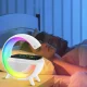 Бездротова розумна Bluetooth колонка з нічником та зарядкою телефону W47 Зарядна станція з динаміком