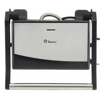 Контактний притискний гриль з антипригарним покриттям Domotec MS 7708 1000 Вт Сірий Сендвічниця