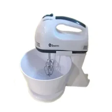 Ручний міксер для кухні 7 швидкостей Domotec MS-1366 200 Вт Кухонний електричний міксер з чашею Білий