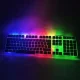Універсальна дротова Клавіатура з підсвічуванням RGB КТ-7300 / К-7300