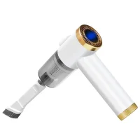 Бездротовий пилосос у машину з насадками та підсвічуванням Q8 з USB Автомобільний пилосос акумуляторний на 5V