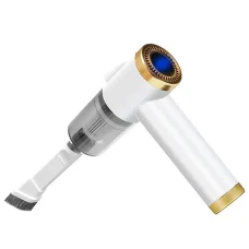 Бездротовий пилосос у машину з насадками та підсвічуванням Q8 з USB Автомобільний пилосос акумуляторний на 5V