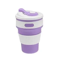 Складаний силіконовий кухоль SILICON MAGIC CUP Фіолетовий Похідний кухоль