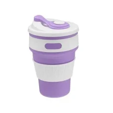 Складаний силіконовий кухоль SILICON MAGIC CUP Фіолетовий Похідний кухоль