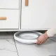 Складне силіконове відро на 10 л Сіре Відро для кухні та походів