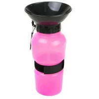 Переносна напувалка для собак Dog Water Bottle Рожева