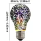 Декоративна світлодіодна лампочка з 3D ефектом феєрверку A60 Лампочка в патрон E27