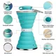 Практична складна силіконова термопляшка Folding travel water cup
