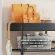 Підлогова металева полиця для взуття 5 ярусів 76х59х21 см Shoe rack BLACK