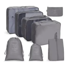 Організатор для подорожей 8 в 1 Travel bags Сірий Організатор для одягу та взуття