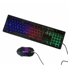 Ігровий набір 2 в 1 Клавіатура та мишка з підсвічуванням RGB HK-6300
