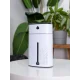 Зволожувач повітря білого кольору Fog Humidifier з Led підсвічуванням та контролем рівня води