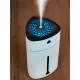 Зволожувач повітря білого кольору Fog Humidifier з Led підсвічуванням та контролем рівня води