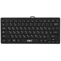 Компактна провідна комп'ютерна клавіатура UKC K1000 Чорна