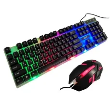 Ігровий набір 2 в 1 Клавіатура та мишка з підсвічуванням RGB UKC M-416