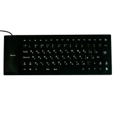 Безшумна клавіатура комп'ютера Flexible Keyboard Гумова клавіатура