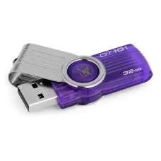 Флеш-накопичувач USB Kingston DT101 32Gb Фіолетова Флешка для зберігання інформації