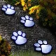 Автономний вуличний світильник у грунт на сонячній батареї Solar Paw Print Lights Світильник у формі слідів