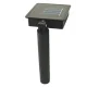 Автономний вуличний світильник у грунт на сонячній батареї Solar Paw Print Lights Світильник у формі слідів