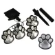 Автономний вуличний світильник у грунт на сонячній батареї Solar Paw Print Lights Світильник у формі слідів
