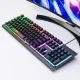 Ігровий комплект 4 в 1 з підсвічуванням RGB Gaming Мишка Навушники Клавіатура Килимок