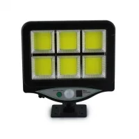 Вуличний світильник на сонячній батареї із датчиком руху Light BL BK128-6COB Автономний вуличний ліхтар із пультом