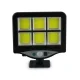 Вуличний світильник на сонячній батареї із датчиком руху Light BL BK128-6COB Автономний вуличний ліхтар із пультом