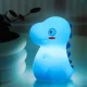 Дитячий силіконовий сенсорний нічник у вигляді динозаврика 7 LED кольорів