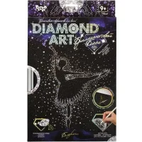 Набір для створення картини з алмазів на чорному тлі Diamond Art DAR-01-01/09 ДТ-ТО-09-94