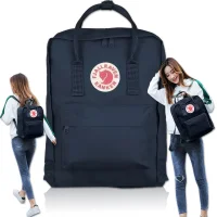 Міський вологостійкий рюкзак на 16 л із знімною спинкою Fjallraven Kanken Classic Темно-синій Рюкзак-сумка