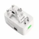 Універсальний штекер для подорожей Universal Adaptor з USB Перехідник для розеток різних типів