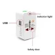 Універсальний штекер для подорожей Universal Adaptor з USB Перехідник для розеток різних типів