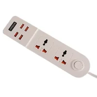 Універсальний мережевий подовжувач RMX на 2 вилки з 4 USB портами 3.4А Anti-Static BKL-02 Power Socket