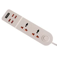 Універсальний мережевий подовжувач RMX на 2 вилки з 4 USB портами 3.4А Anti-Static BKL-02 Power Socket