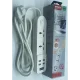 Універсальний мережевий подовжувач RMX на 2 вилки з 4 USB портами 3.4А Anti-Static BKL-02 Power Socket