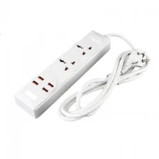 Універсальний мережевий подовжувач RMX на 2 вилки з 4 USB портами 3.4А Anti-Static BKL-08 Power Socket