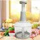 Ручний блендер з прозорою чашею для м'яса овочів фруктів Food Processor TV One Чорний