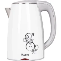 Стильний електричний чайник MAGIO MG-512 1800W Кухонний електричний чайник з малюнком Білий