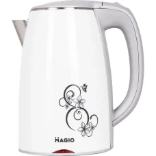 Стильний електричний чайник MAGIO MG-512 1800W Кухонний електричний чайник з малюнком Білий