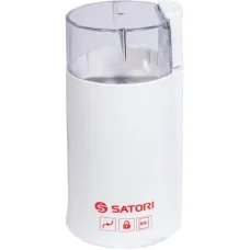 Електрична кавомолка ножового типу SATORI SG-1801-WT 180Вт Кавомолка для кави та спецій Біла