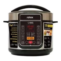 Мультиварка електрична Rotex REPC75-B  Скороварка багатофункціональна із системою захисту від перегріву