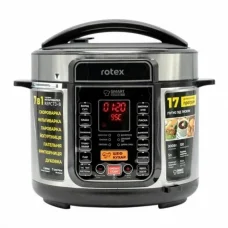 Мультиварка електрична Rotex REPC73-B 900W  Скороварка багатофункціональна із системою захисту від перегріву